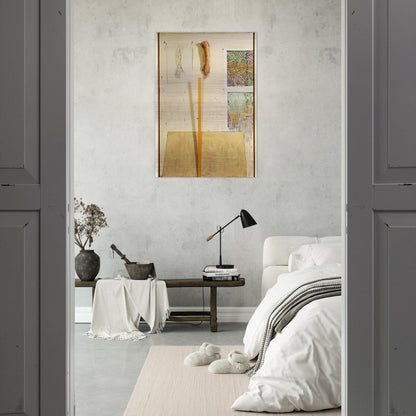 IN THE STUDIO - Jasper Johns Brushed Aluminum Print - 70x100 cm / 28x40 inches | Jasper Johns Aluminum Print | Jasper Johns Prints