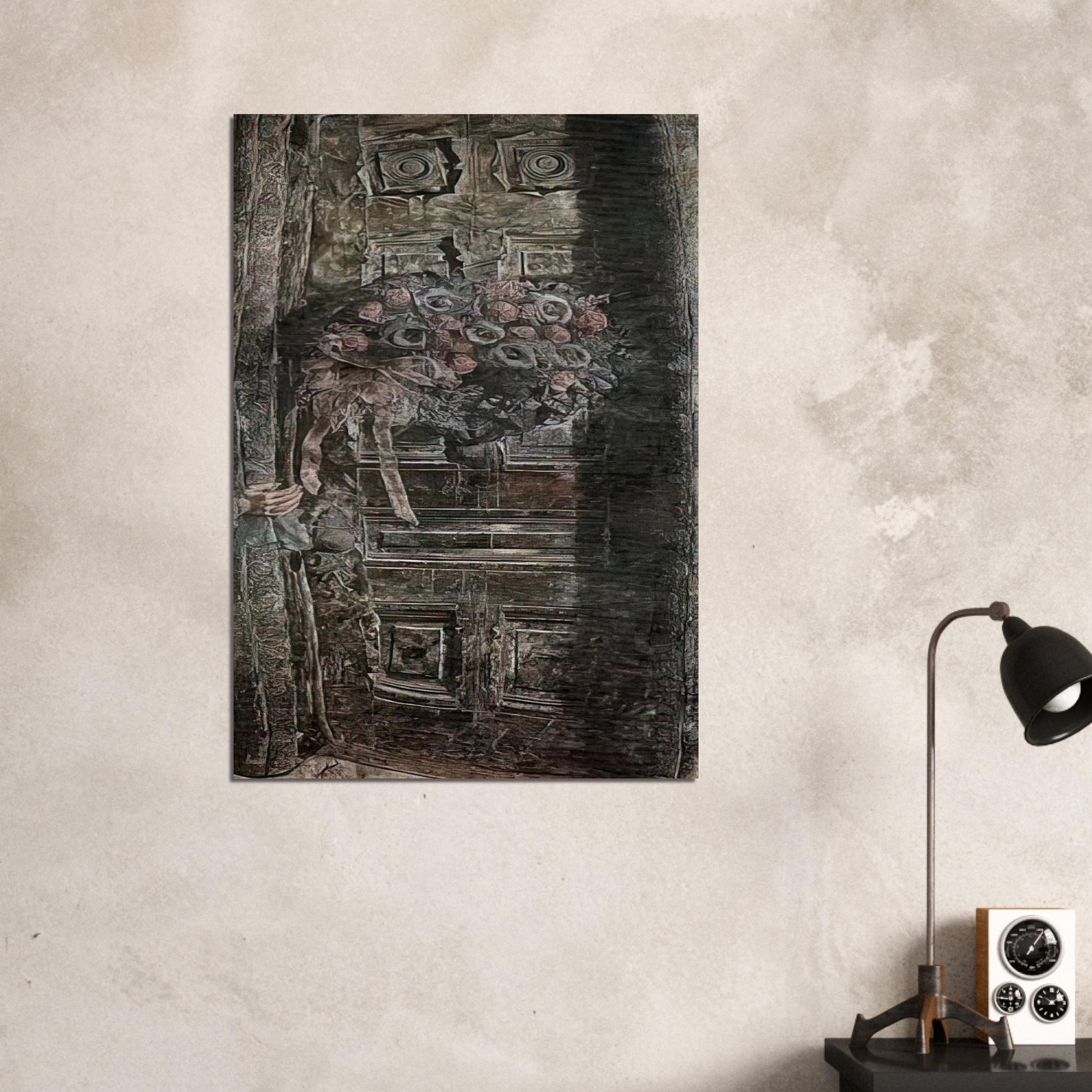THE DOOR 1941 - Ivan Albright Brushed Aluminum Print - 70x100 cm / 28x40 inches | Ivan Albright Aluminum Print | Ivan Albright Prints