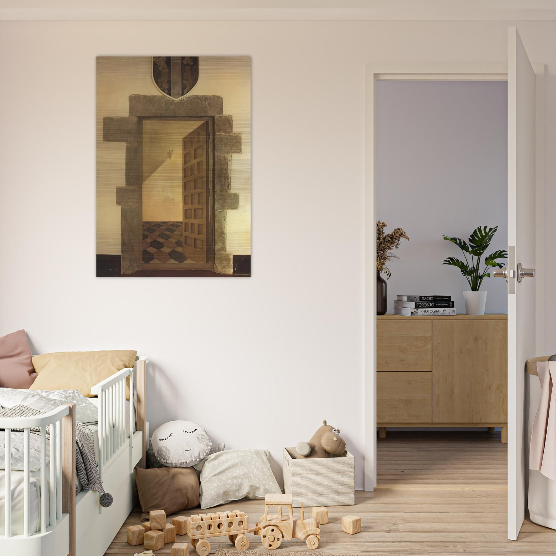 OVERTURE IN TROMPE L OEIL - Salvador Dali Brushed Aluminum Print - 70x100 cm / 28x40 inches | Salvador Dali Aluminum Print | Salvador Dali Prints