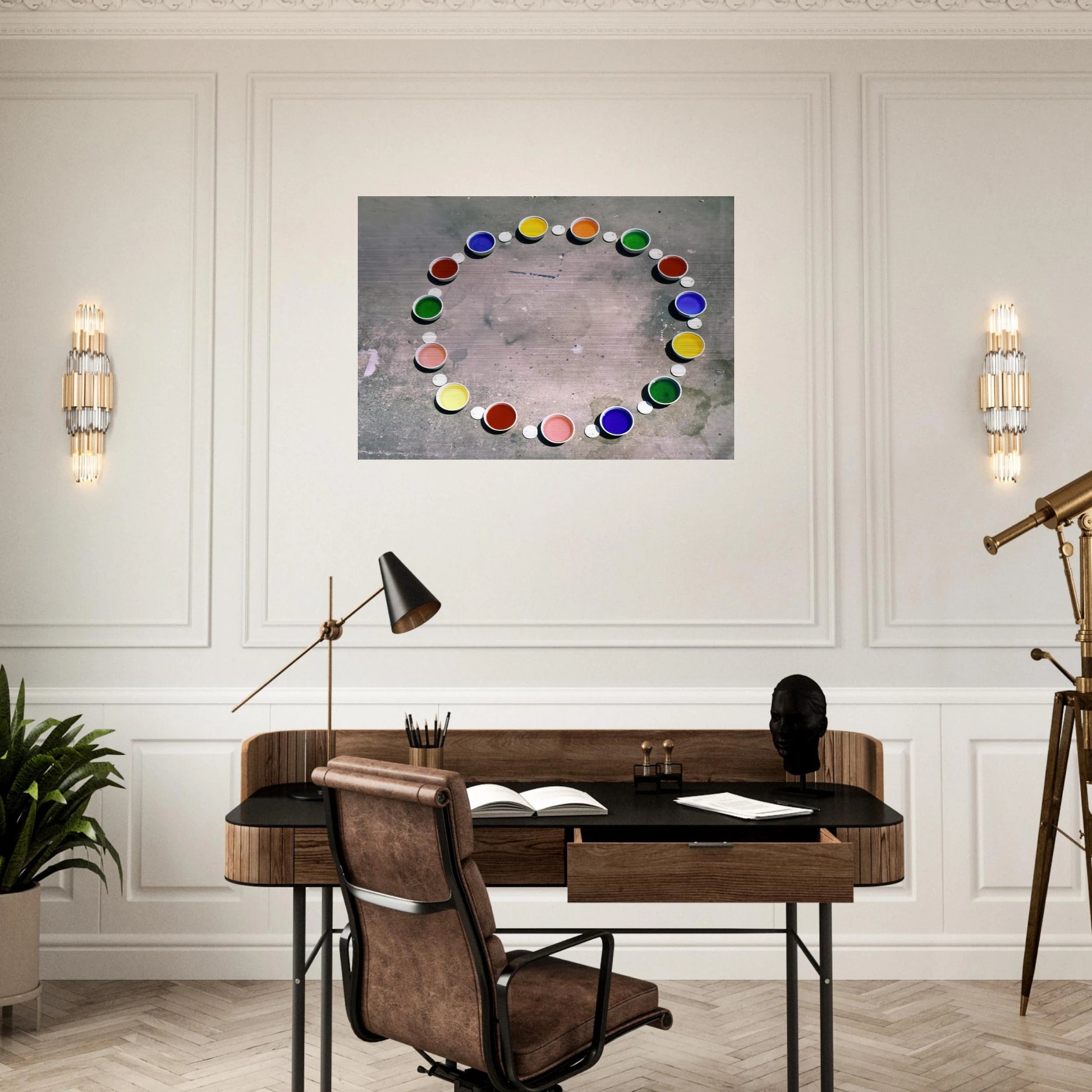 Wheel of Delights - 1967 - Lygia Pape Brushed Aluminum Print - 70x100 cm / 28x40 inches | Lygia Pape Aluminum Print | Lygia Pape Prints