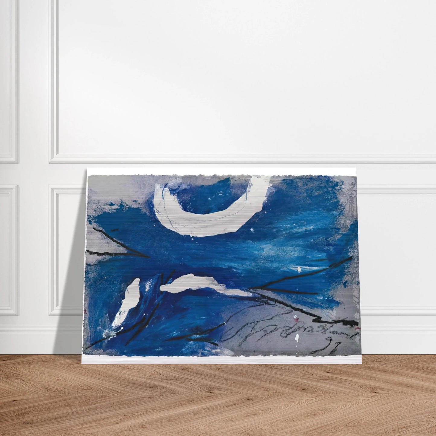 GG-10 - 1991 - Emil Schumacher Brushed Aluminum Print - 70x100 cm / 28x40 inches | Emil Schumacher Aluminum Print | Emil Schumacher Prints