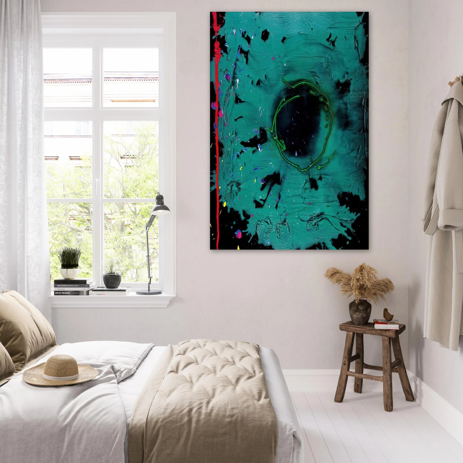 Eyes That Dream - 20.3.08 Clifford Dies - 2008 - John Hoyland Art Prints - 100x150 cm / 40x60″ inches | John Hoyland Poster | John Hoyland Prints