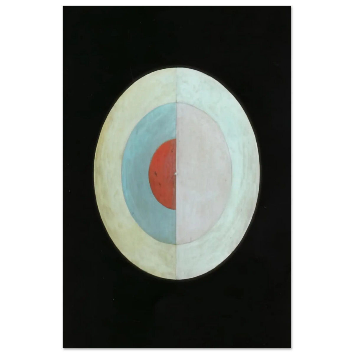 Hilma af Klint - THE SWAN NO 16 1915 Wall art - 15x20 cm / 6x8 Inches - Premium Wooden Framed Poster With Fine Art Paper - Black frame