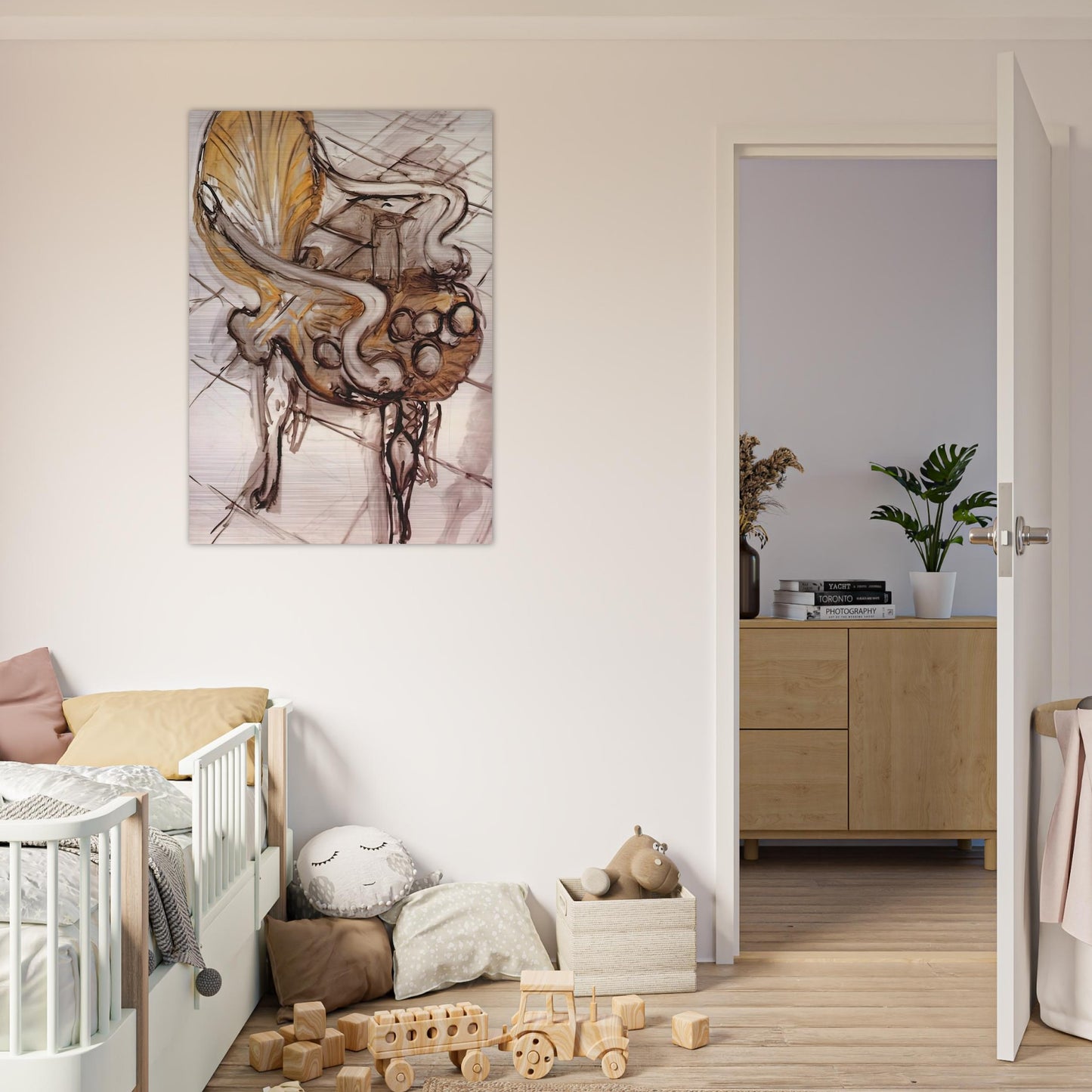 VENETIAN ARMCHAIR WITH FRUITS 1942 - Henri Matisse Brushed Aluminum Print - 70x100 cm / 28x40 inches | Henri Matisse Aluminum Print | Henri Matisse Prints