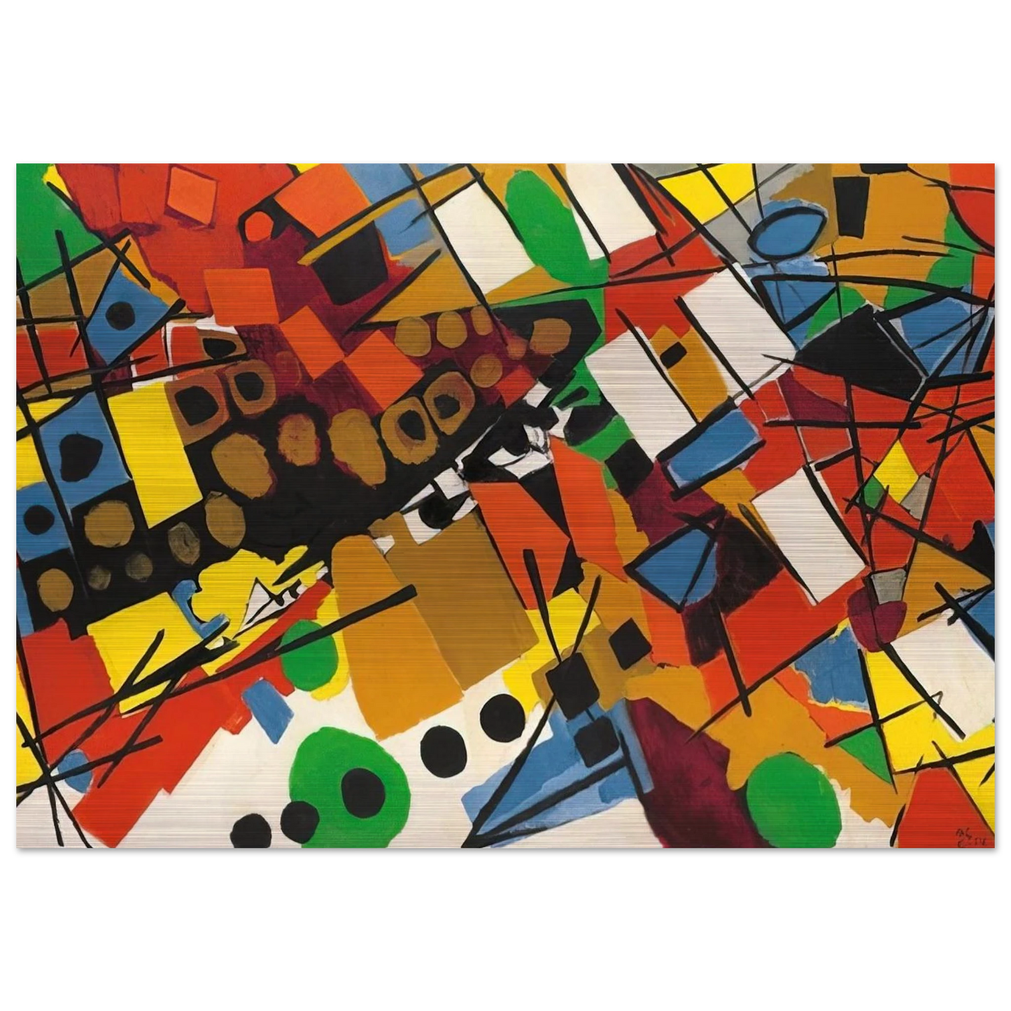 Pastorale - 1954 - Ernst Wilhelm Nay Brushed Aluminum Print - 70x100 cm / 28x40 inches | Ernst Wilhelm Nay Aluminum Print | Ernst Wilhelm Nay Prints
