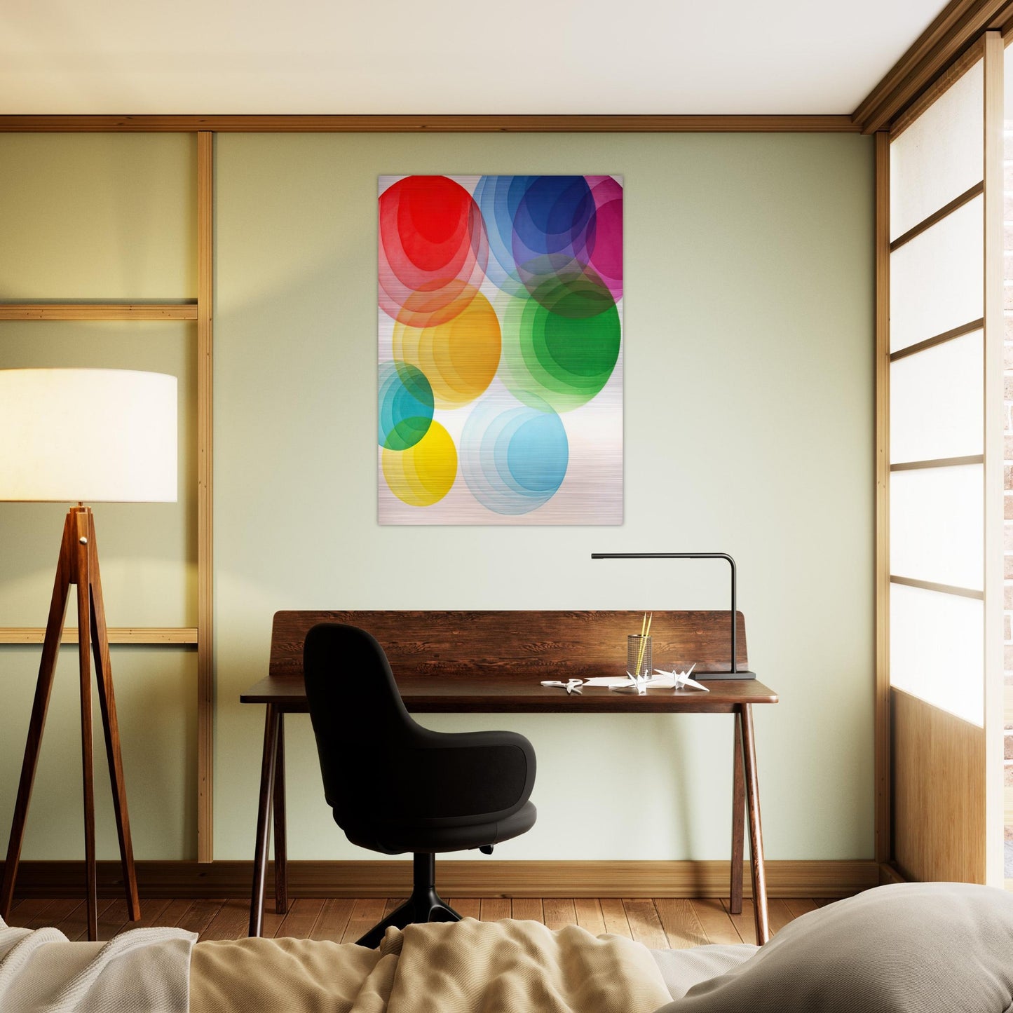 Untitled - Op Art - Piero Dorazio Brushed Aluminum Print - 70x100 cm / 28x40 inches | Piero Dorazio Aluminum Print | Piero Dorazio Prints