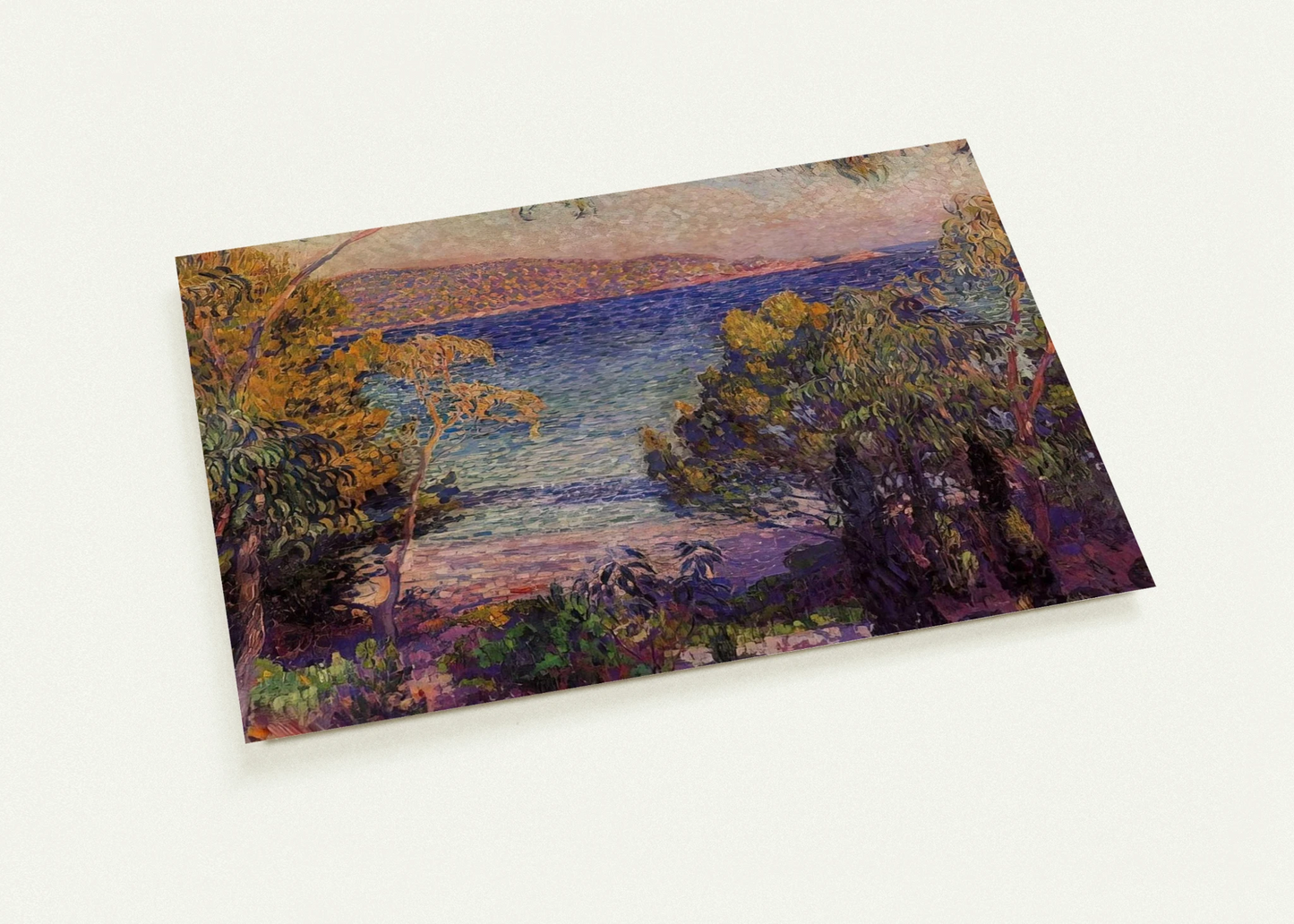 PINES AND EUCALYPTUS AT CAVELIERI 1905 By Theo van Rysselberghe Pack of 10 Post Cards | Theo van Rysselberghe Post Cards | A6 (10.5 x 14.8 cm) - 4.1 x 5.8 inches