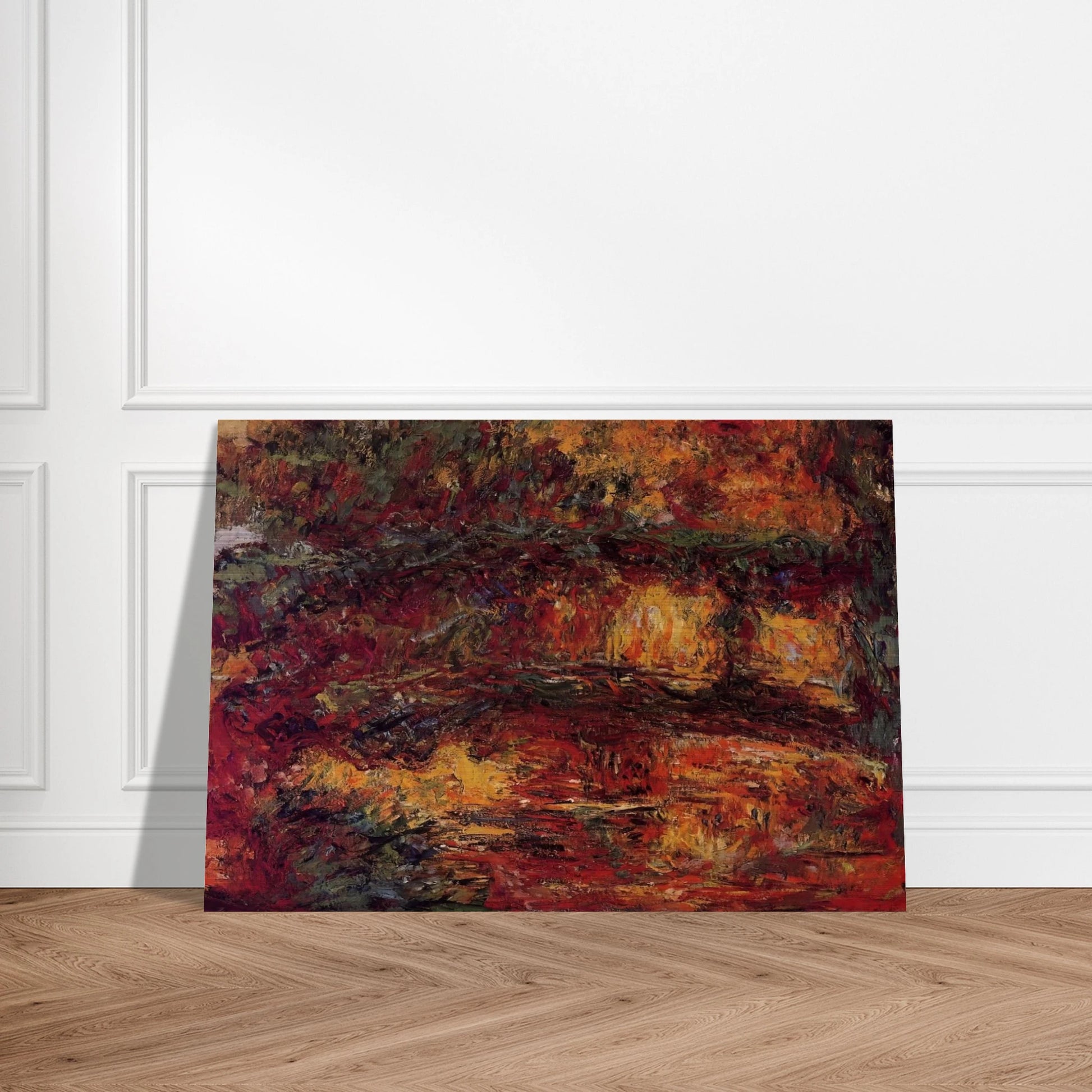 The Japanese Bridge at Giverny - claude monet Brushed Aluminum Print - 70x100 cm / 28x40 inches | claude monet Aluminum Print | claude monet Prints