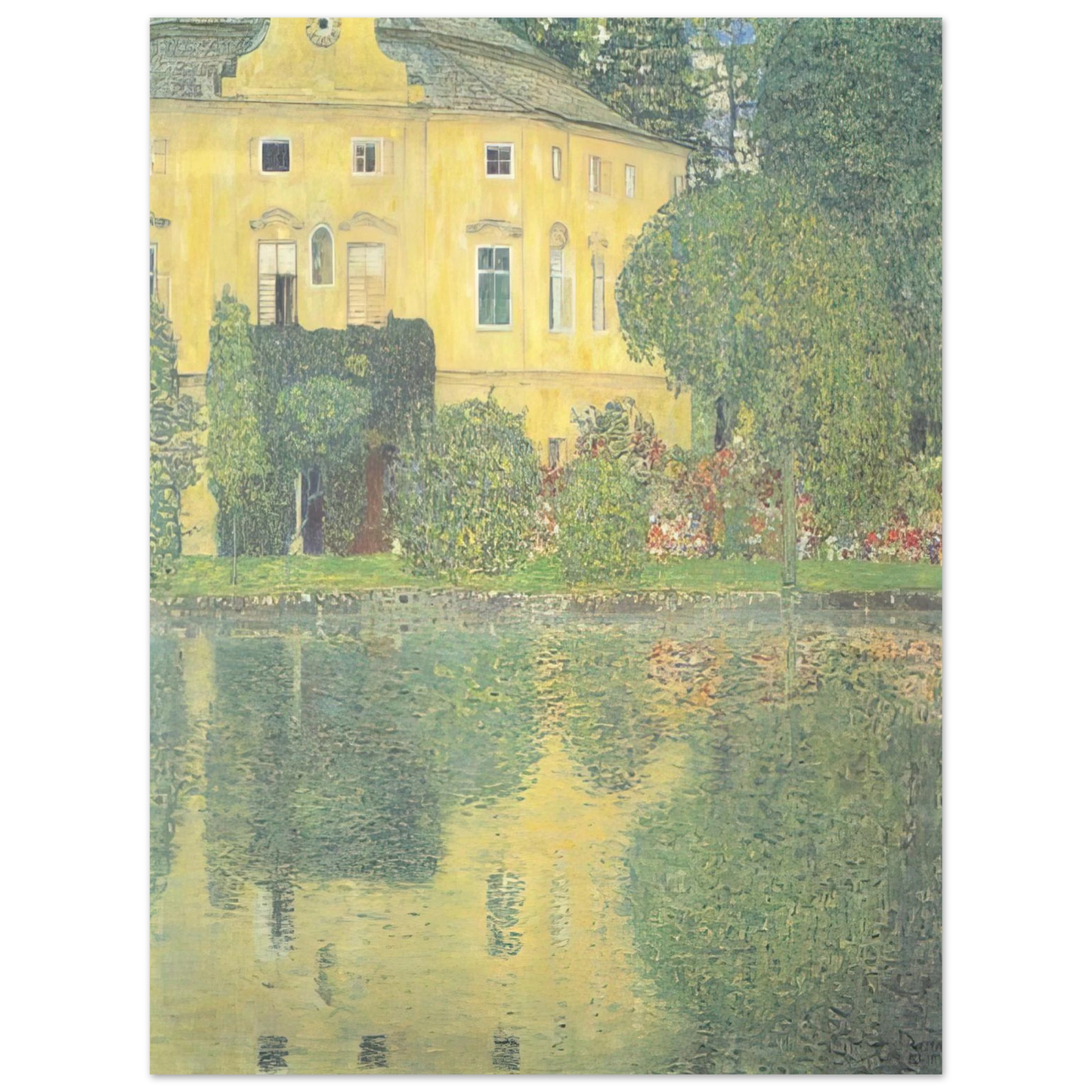 Gustav Klimt - SCHLOSS KAMMER ON THE ATTERSEE IV  75x100 cm / 30x40inches Fine Art Poster