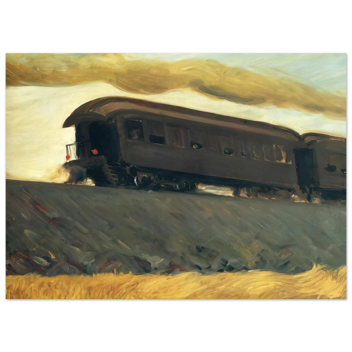 Edward Hopper - Railroad Train Fine Art Poster
