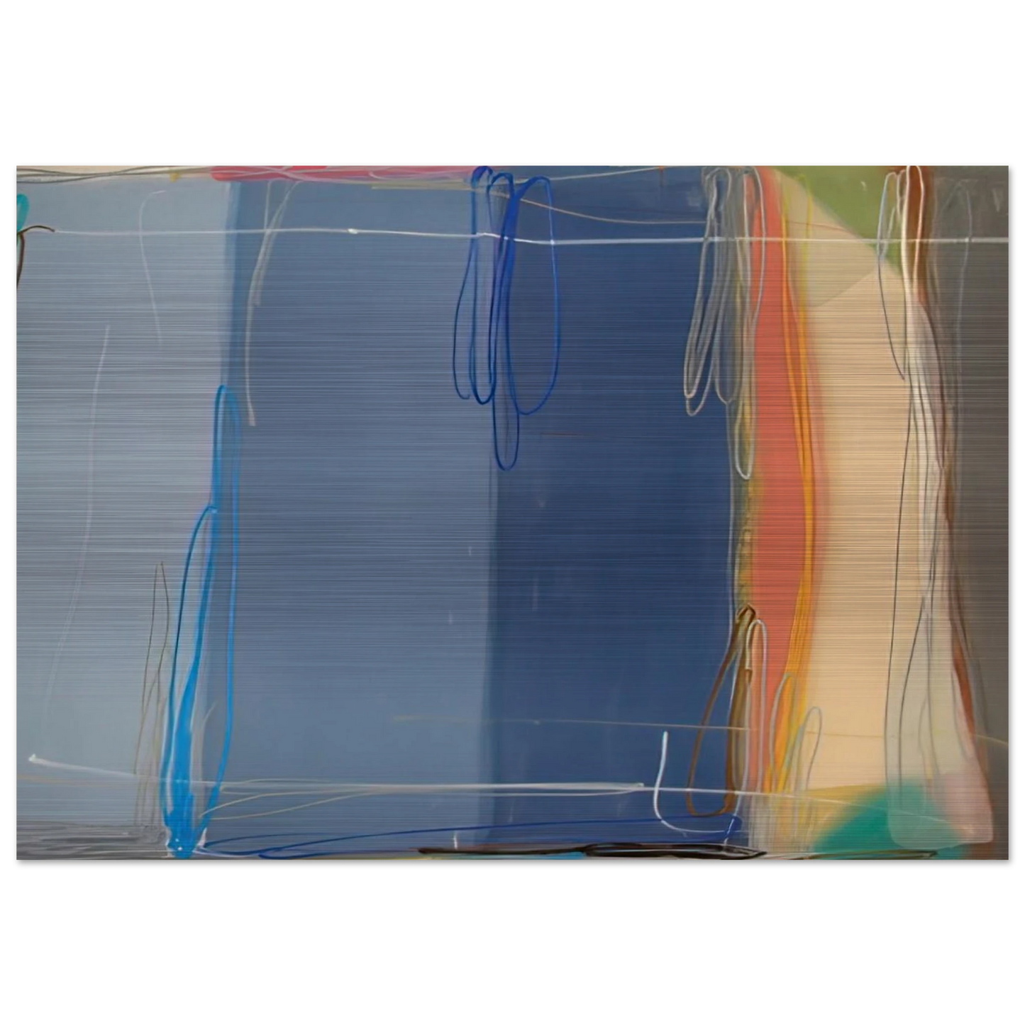 Yours and Mine - 1993 - Larry Zox Brushed Aluminum Print - 70x100 cm / 28x40 inches | Larry Zox Aluminum Print | Larry Zox Prints