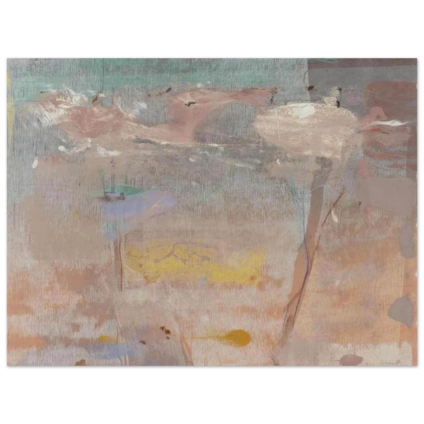 Helen Frankenthaler - Monotype I - 1981 Wall art - 70x100 cm / 28x40 inches - Fine Art Poster-canvas - -