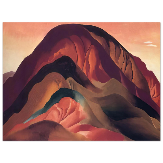 Georgia O'Keeffe - Rust Red Hills Fine Art Poster