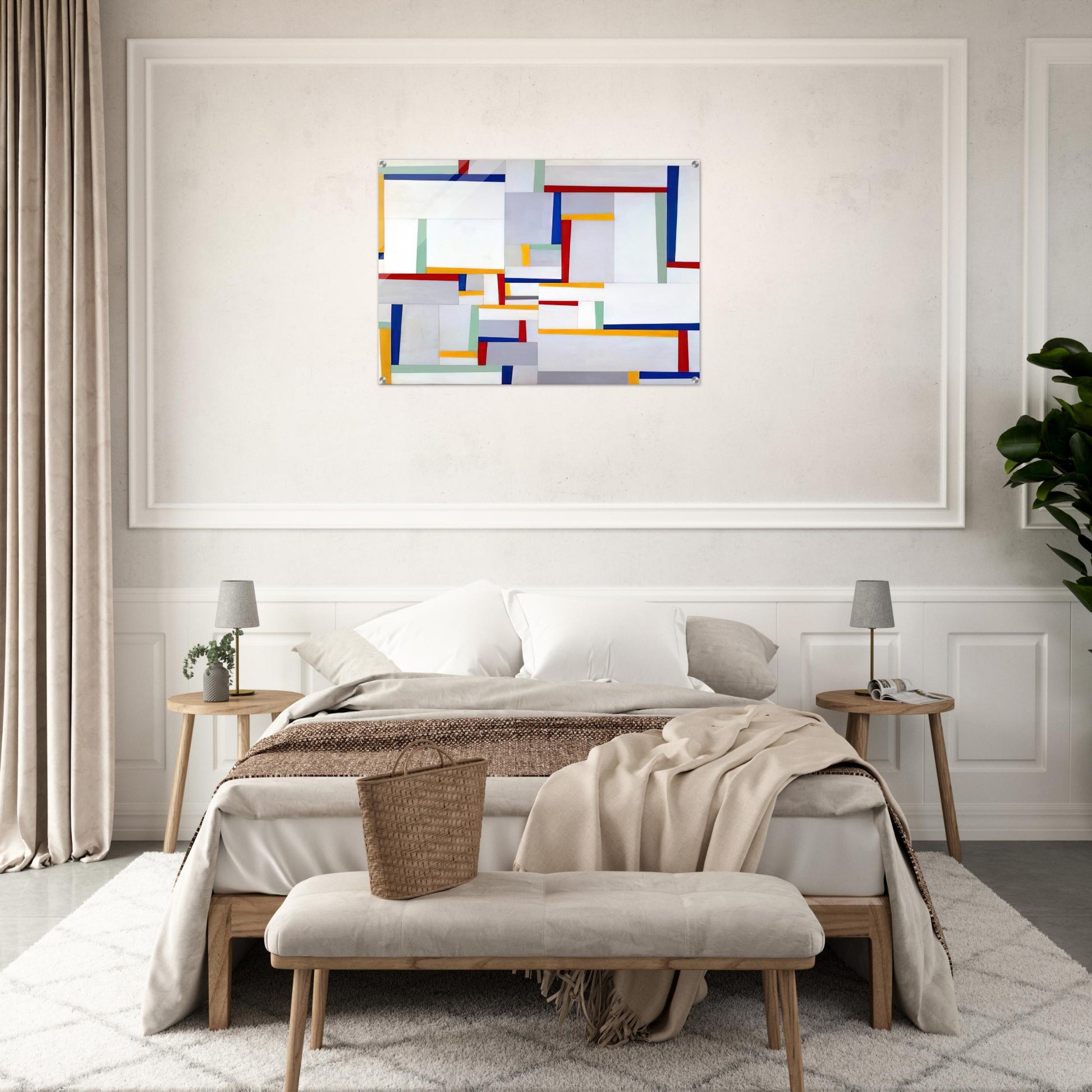 Relational Painting #9 - 1946 - Fritz Glarner Acrylic Print - 70x100 cm / 28x40″ inches