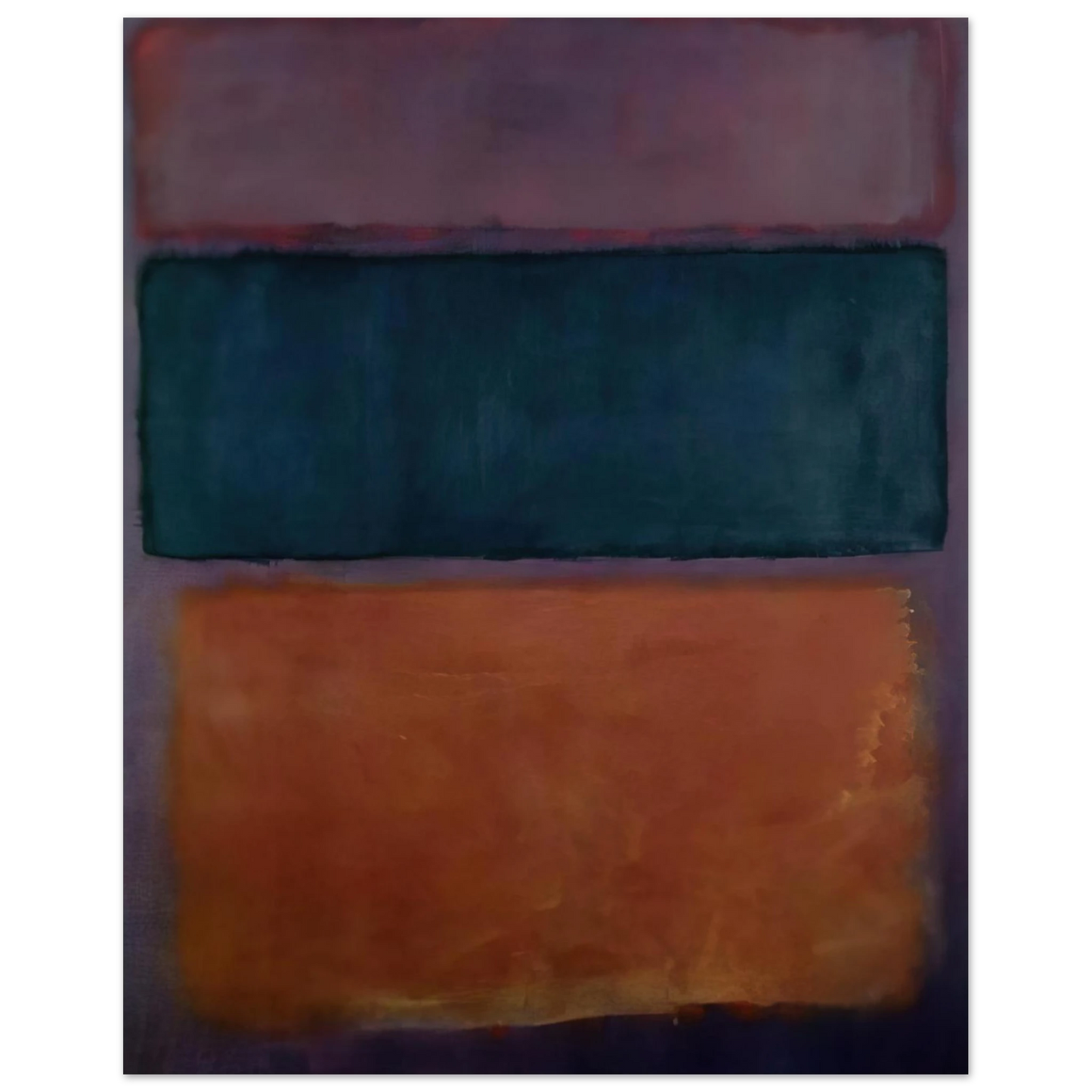 Helen Frankenthaler - Untitled - 1963 Wall art - 28x43  cm / XL (11x17 inches) - Premium Wooden Framed Poster With Fine Art Paper-canvas - White frame