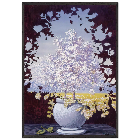 THE FLASH 1959 - Rene Magritte 70x100 cm / 28x40 inches Framed Art Print – Black Wooden Frame