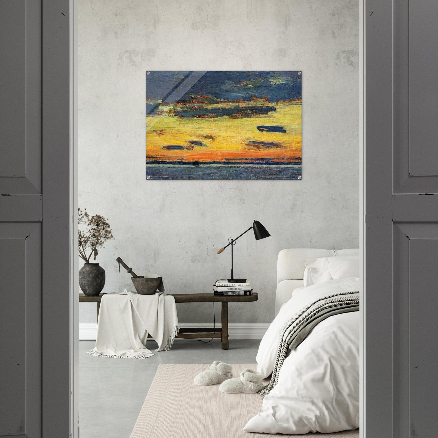 Sunset on the Sea - Childe Hassam Acrylic Print - 70x100 cm / 28x40″ inches | Childe Hassam Wall Art | Childe Hassam Prints
