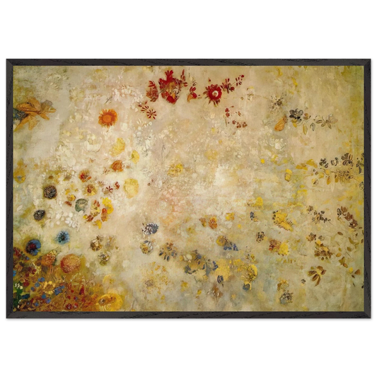 DECORATIVE PANEL - Odilon Redon 70x100 cm / 28x40 inches Framed Art Print – Black Wooden Frame