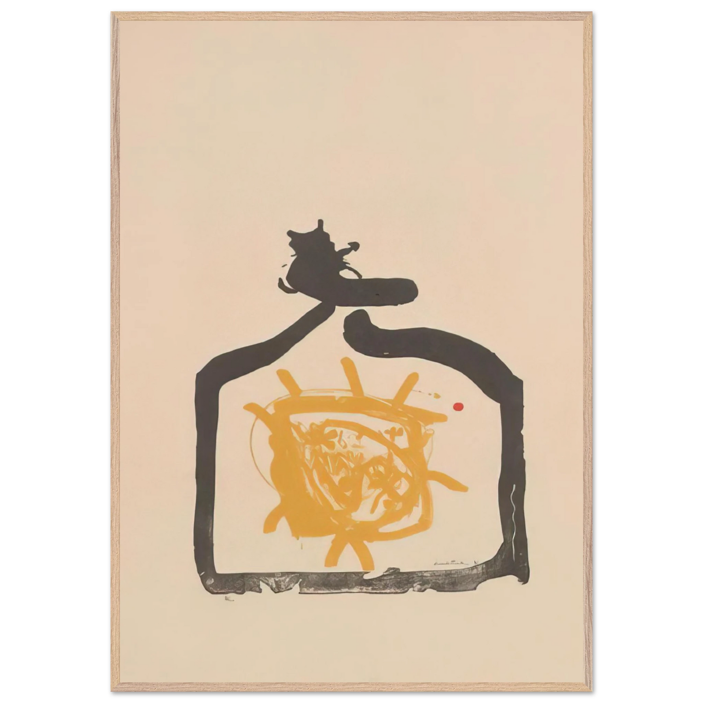 Helen Frankenthaler - May 26th Backwards - 1961 Wall art - 30x45 cm / 12x18 inches - Premium Wooden Framed Poster With Fine Art Paper-canvas - Black frame