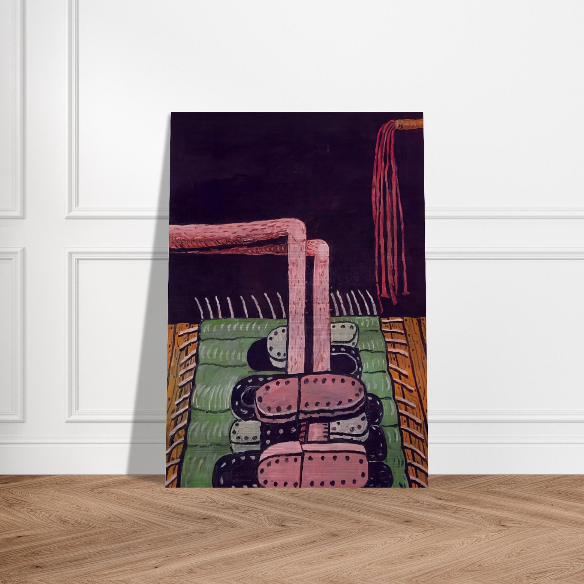 GREEN RUG - Philip Guston Brushed Aluminum Print - 70x100 cm / 28x40 inches | Philip Guston Aluminum Print | Philip Guston Prints