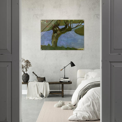 Irrigation Ditch with Mature Willow - Piet Mondrian Acrylic Print - 70x100 cm / 28x40″ inches | Piet Mondrian Wall Art | Piet Mondrian Prints