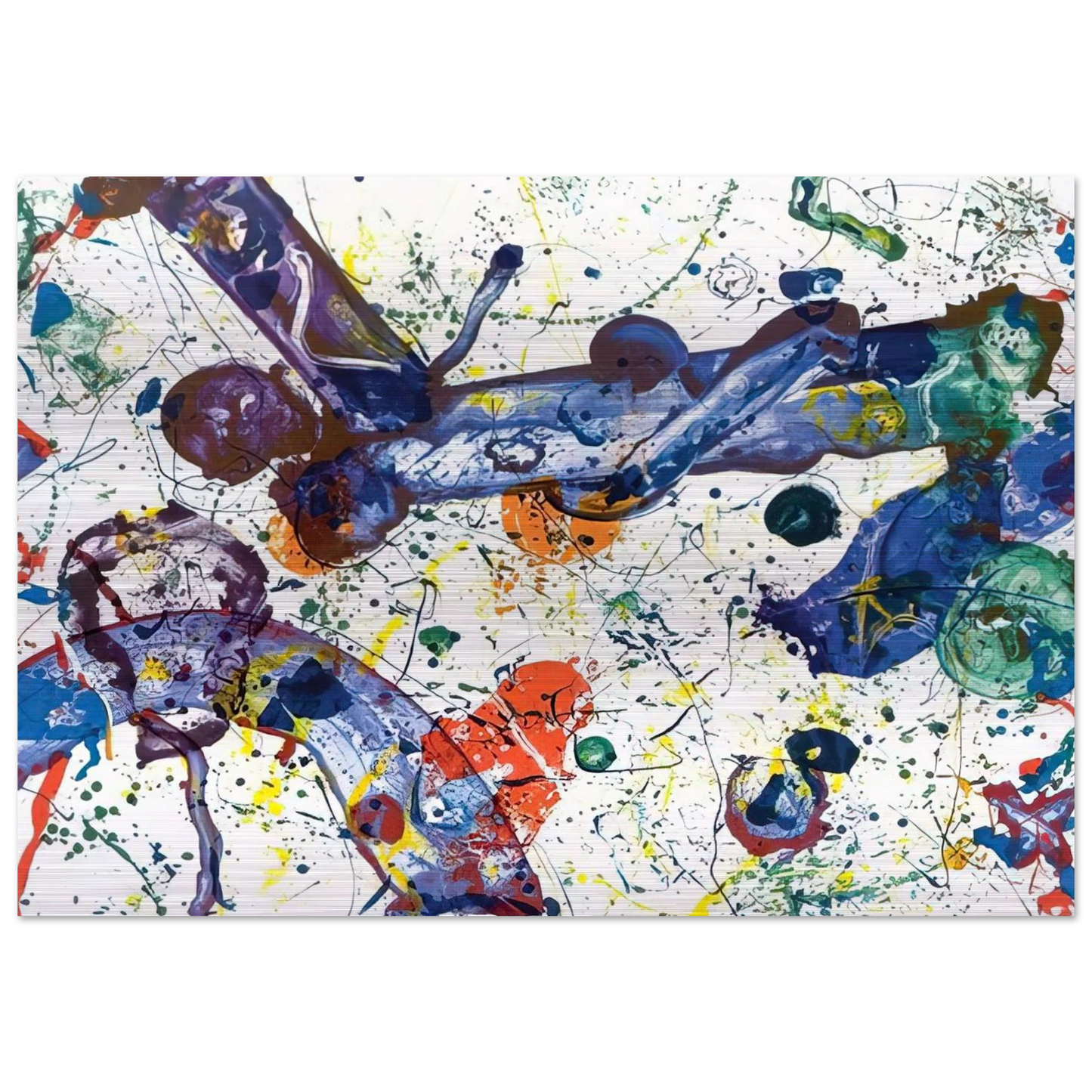 King Corpse  SFS-288  - Sam Francis Brushed Aluminum Print - 70x100 cm / 28x40 inches | Sam Francis Aluminum Print | Sam Francis Prints