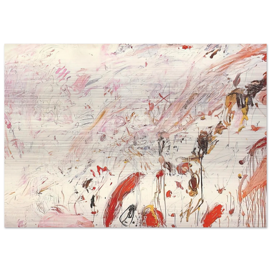 Ferragosto III - Cy Twombly Brushed Aluminum Print - 70x100 cm / 28x40 inches | Cy Twombly Aluminum Print | Cy Twombly Prints