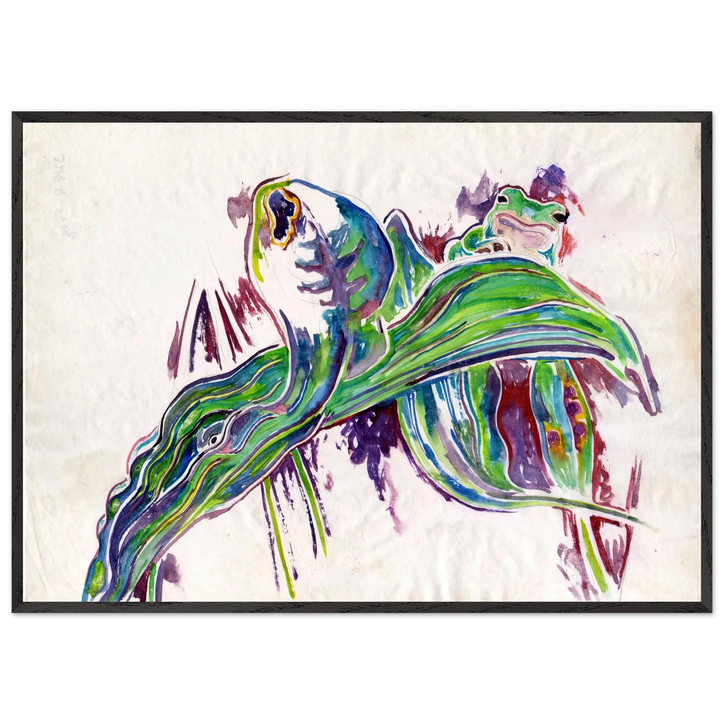 Walter Inglis Anderson - Walter Anderson Wall art - A1 (59.4 x 84.1  cm) - Premium Wooden Framed Poster With Fine Art Paper-canvas - White frame