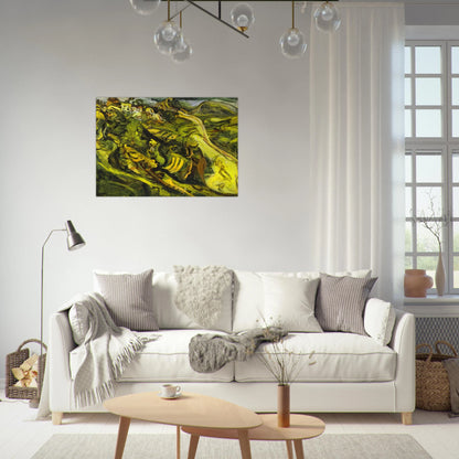 ROAD AT CAGNES - Chaim Soutine Brushed Aluminum Print - 70x100 cm / 28x40 inches | Chaim Soutine Aluminum Print | Chaim Soutine Prints