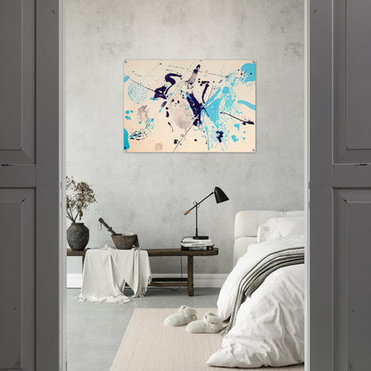 Blue Violet - Sam Francis Acrylic Print - 70x100 cm / 28x40″ inches