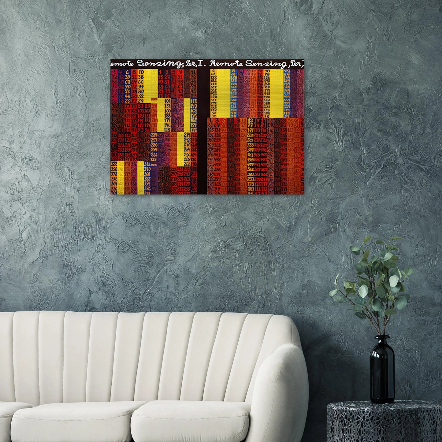 Remote Sensing, Per I  II - 1979 - Alfred Jensen Brushed Aluminum Print - 70x100 cm / 28x40 inches | Alfred Jensen Aluminum Print | Alfred Jensen Prints