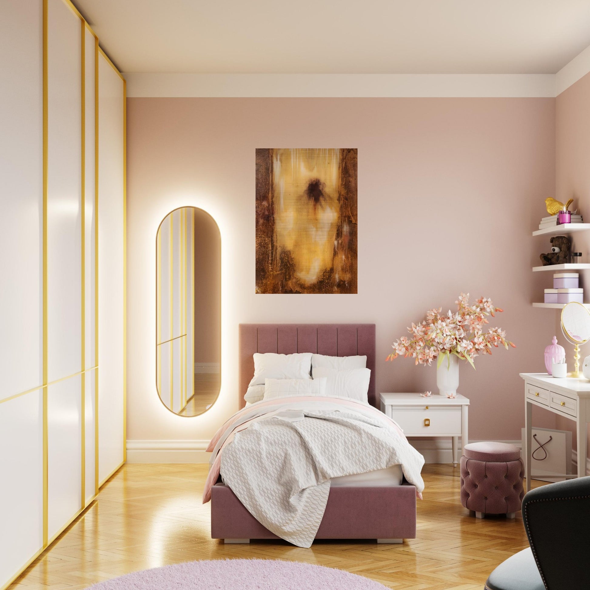 Homage of Melville - Abstract Expressionism - Paul Jenkins Brushed Aluminum Print - 70x100 cm / 28x40 inches | Paul Jenkins Aluminum Print | Paul Jenkins Prints