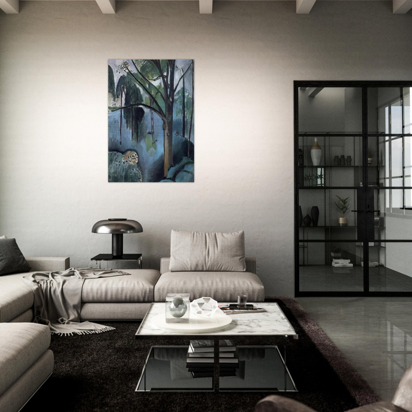 TRIVAUX POND 1917 - Henri Matisse Brushed Aluminum Print - 70x100 cm / 28x40 inches | Henri Matisse Aluminum Print | Henri Matisse Prints