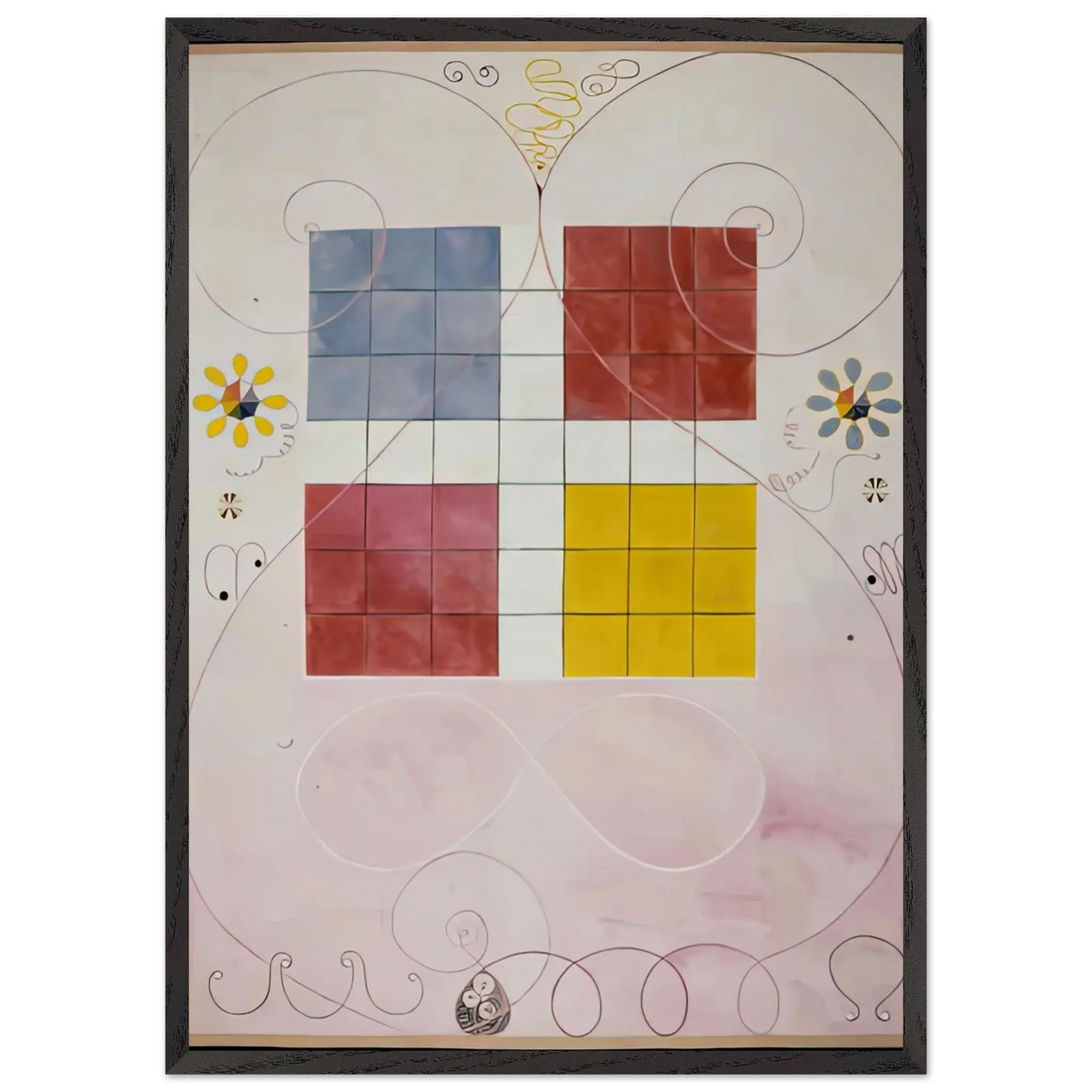 Hilma af Klint - DE TIO ST RSTA N 10 ALDERDOMEN 1907 Wall art - 45x60 cm / 18x24 Inches - Fine Art Poster - -