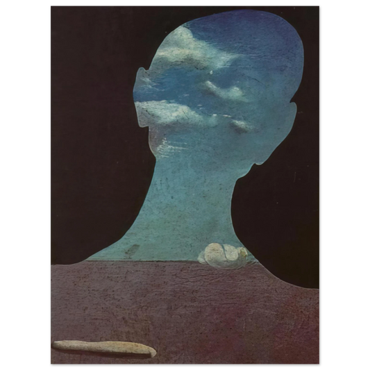 Salvador Dali - MAN WITH HIS HEAD FULL OF CLOUDS  75x100 cm / 30x40inches Fine Art Poster