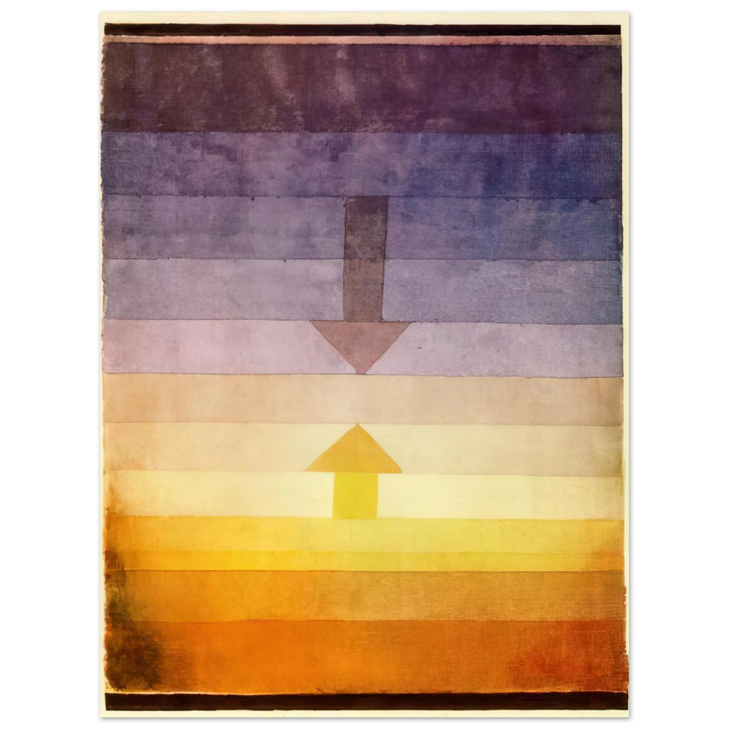 Paul Klee - SEPARATION IN THE EVENING 1922  75x100 cm / 30x40inches Fine Art Poster