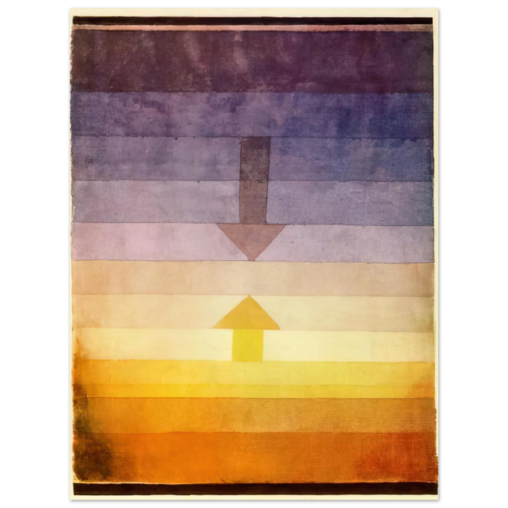 Paul Klee - SEPARATION IN THE EVENING 1922  75x100 cm / 30x40inches Fine Art Poster