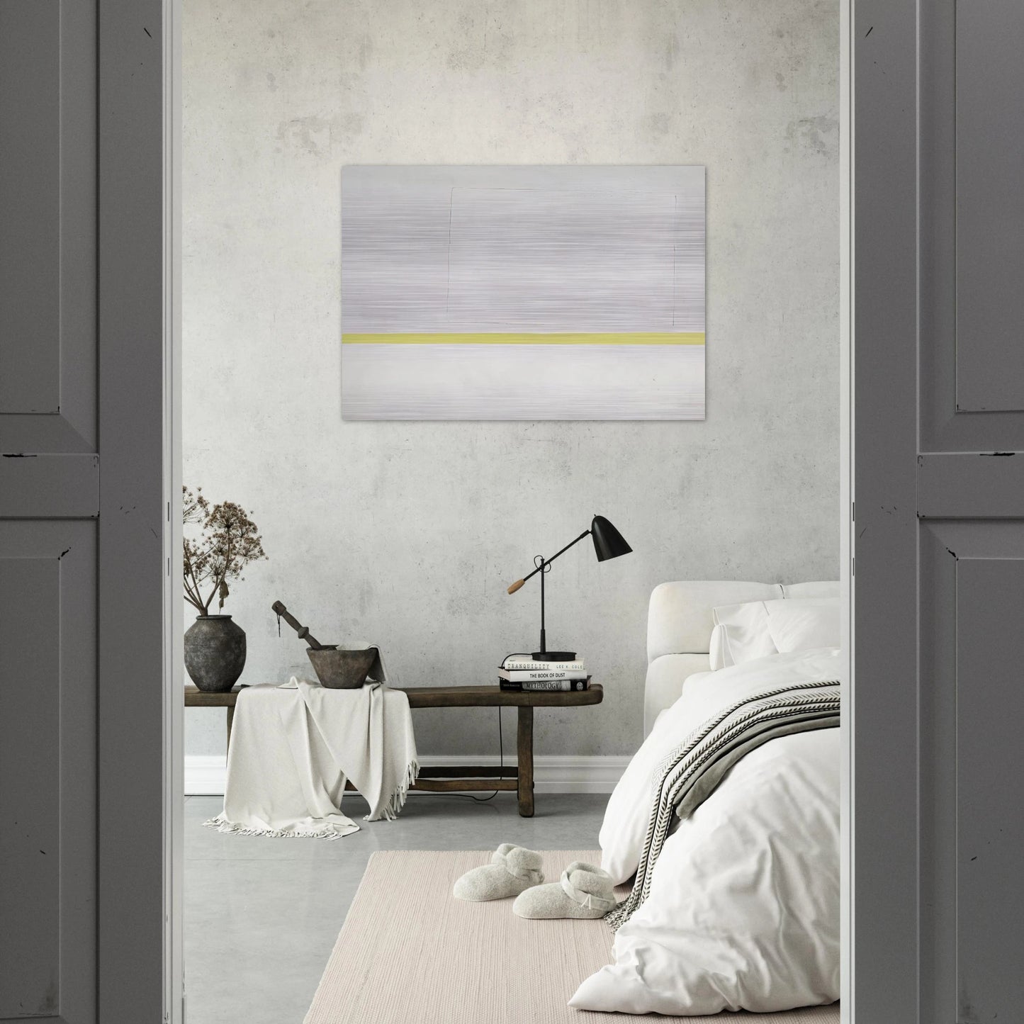 White Sun-Box - 1966 - Theodoros Stamos Brushed Aluminum Print - 70x100 cm / 28x40 inches | Theodoros Stamos Aluminum Print | Theodoros Stamos Prints