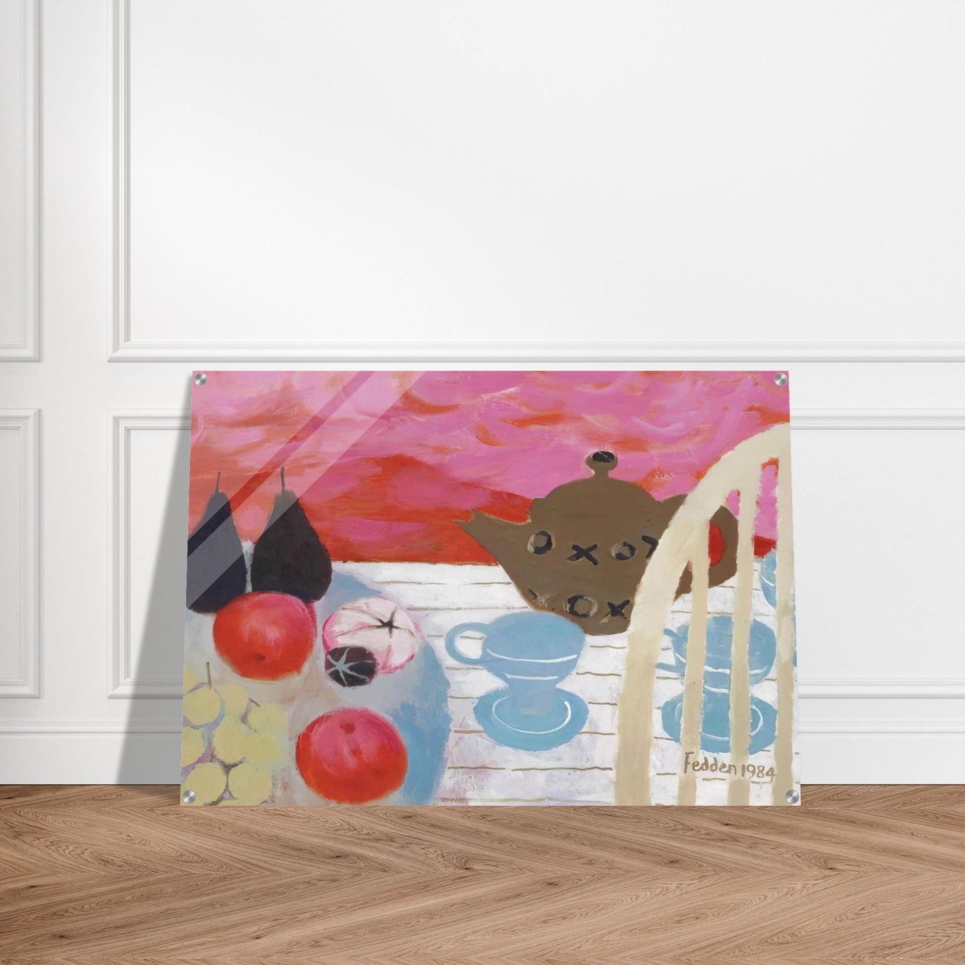 The Teapot - 1984 - Mary Fedden Acrylic Print - 70x100 cm / 28x40″ inches