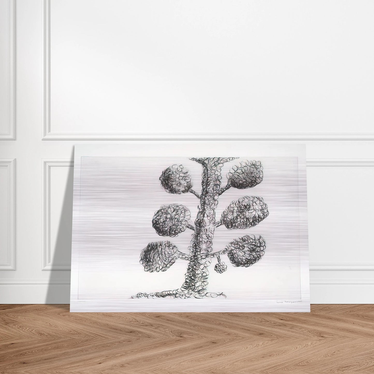 TREE 1998 - Louise Bourgeois Brushed Aluminum Print - 70x100 cm / 28x40 inches | Louise Bourgeois Aluminum Print | Louise Bourgeois Prints