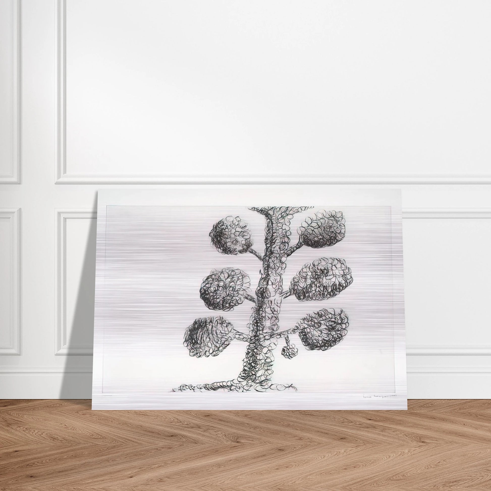 TREE 1998 - Louise Bourgeois Brushed Aluminum Print - 70x100 cm / 28x40 inches | Louise Bourgeois Aluminum Print | Louise Bourgeois Prints