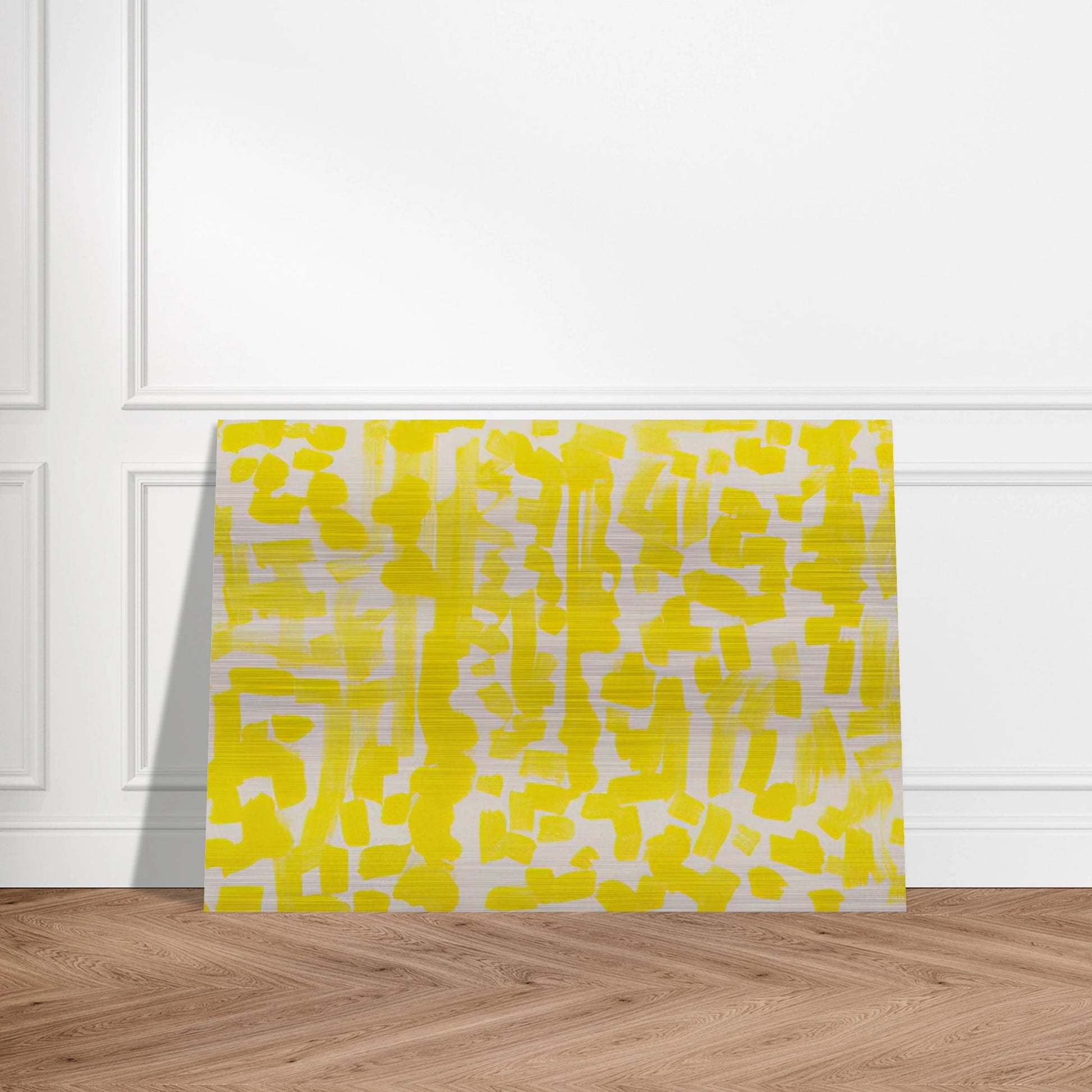 Yellow Painting - 1949 - Ad Reinhardt Brushed Aluminum Print - 70x100 cm / 28x40 inches | Ad Reinhardt Aluminum Print | Ad Reinhardt Prints