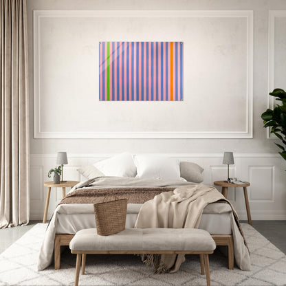 Sweet Score-Skylark - 1960 - Gene Davis Acrylic Print - 70x100 cm / 28x40″ inches