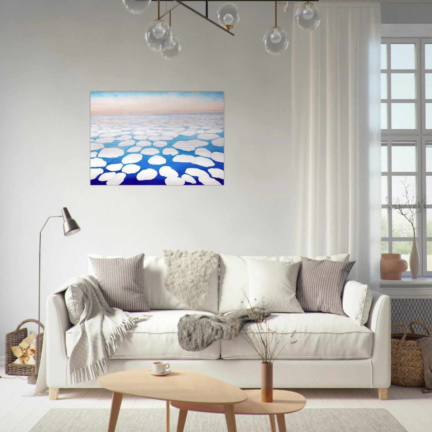 Sky Above the Clouds II - Georgia O'Keeffe Brushed Aluminum Print - 70x100 cm / 28x40 inches | Georgia O'Keeffe Aluminum Print | Georgia O'Keeffe Prints