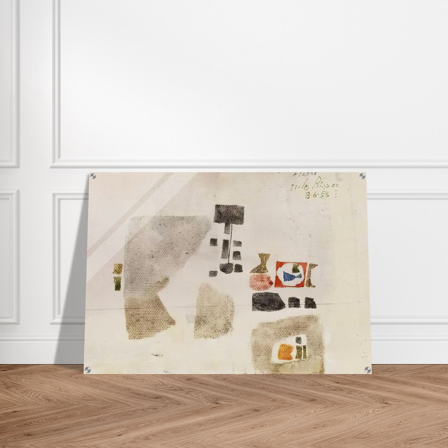 Komposition - 1956 - Julius Bissier Acrylic Print - 70x100 cm / 28x40″ inches