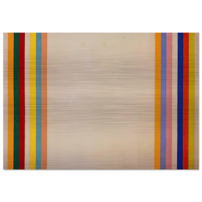 Homage to Matisse - 1960 - Gene Davis Brushed Aluminum Print - 70x100 cm / 28x40 inches | Gene Davis Aluminum Print | Gene Davis Prints
