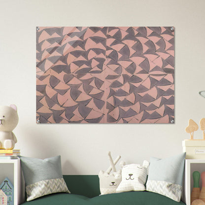 Rosa grigio grande - 1973 - Carla Accardi Acrylic Print - 70x100 cm / 28x40″ inches | Carla Accardi Wall Art | Carla Accardi Prints