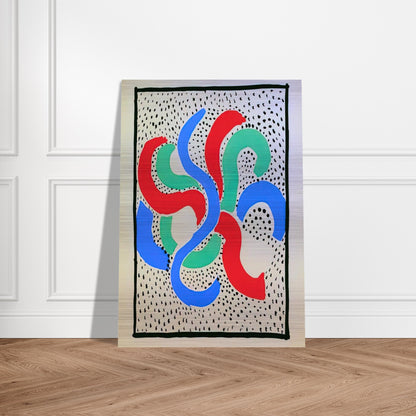 COMPOSITION 28 - Sonia Delaunay Brushed Aluminum Print - 70x100 cm / 28x40 inches | Sonia Delaunay Aluminum Print | Sonia Delaunay Prints