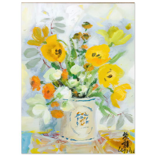 Le Pho - Still life with poppies - 1975  75x100 cm / 30x40inches Fine Art Poster