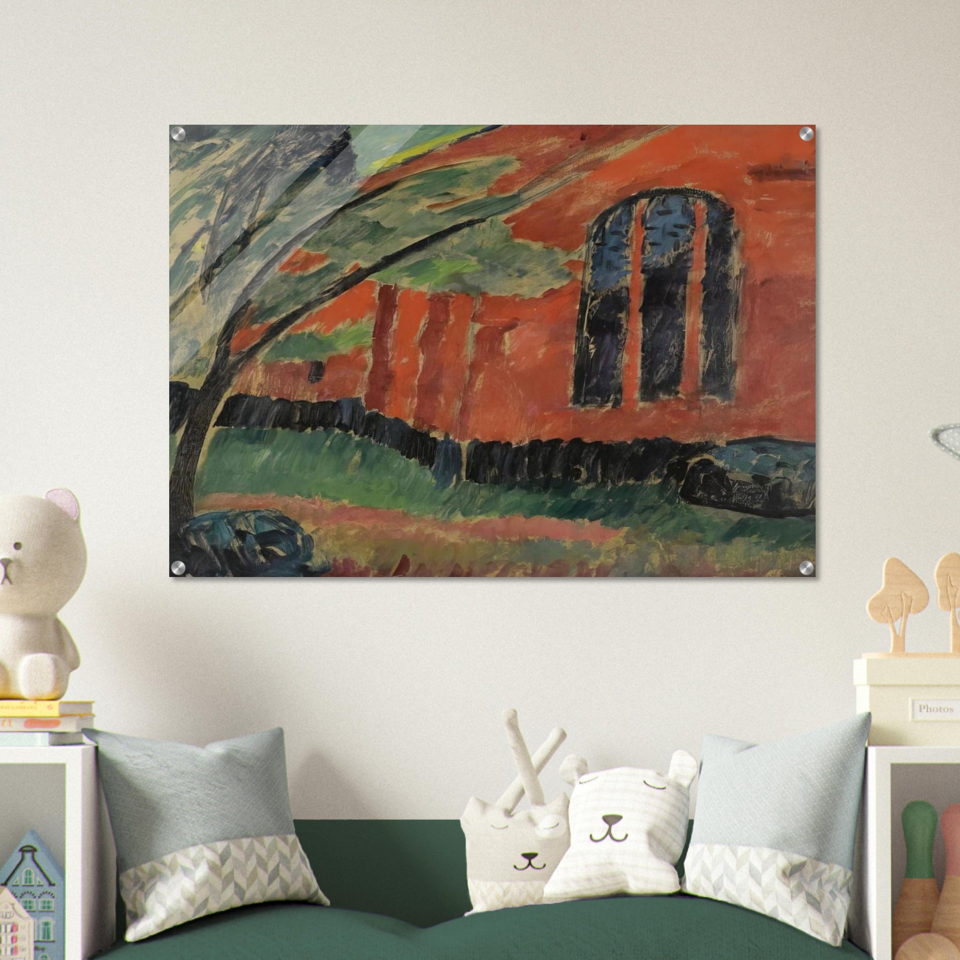 THE CHURCH IN PREROW 1911 - Alexej von Jawlensky Acrylic Print - 70x100 cm / 28x40″ inches